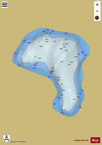 Shandangan Lough depth contour Map - i-Boating App