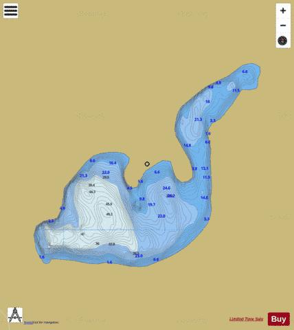 Castle depth contour Map - i-Boating App
