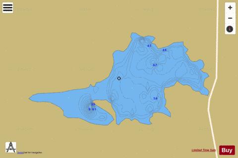 Lake at Shannagrena depth contour Map - i-Boating App