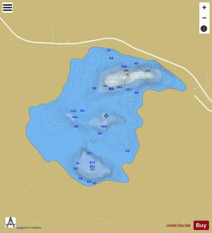 Agraffard ( Lough ) depth contour Map - i-Boating App