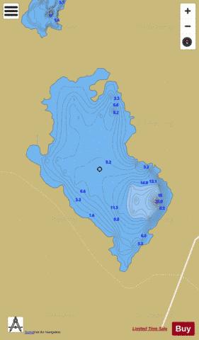 Lettercraffroe Lough depth contour Map - i-Boating App