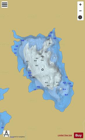 Cloonadoon ( Lough ) depth contour Map - i-Boating App
