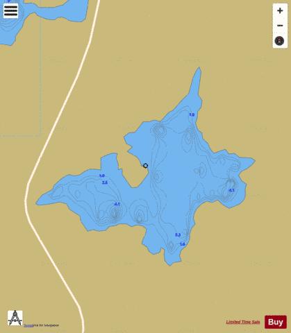 Knockaunawaddy ( Lough ) depth contour Map - i-Boating App