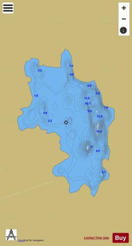Adooraun ( Lough ) depth contour Map - i-Boating App