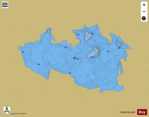 Curreel ( Lough ) depth contour Map - i-Boating App