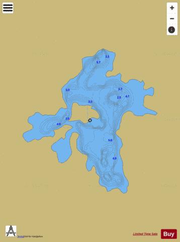 Loughanillaun depth contour Map - i-Boating App