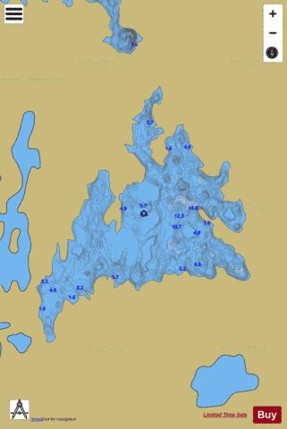 Bollard ( Lough ) depth contour Map - i-Boating App