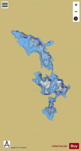 Cuskeamatinny ( Lough ) depth contour Map - i-Boating App