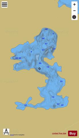 Nahillion ( Lough ) depth contour Map - i-Boating App