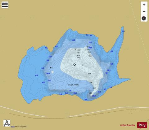 Avally ( Lough ) depth contour Map - i-Boating App