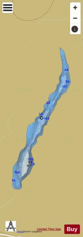 Truska Lough depth contour Map - i-Boating App