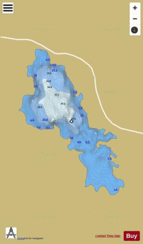 Beaghcauneen Lough depth contour Map - i-Boating App