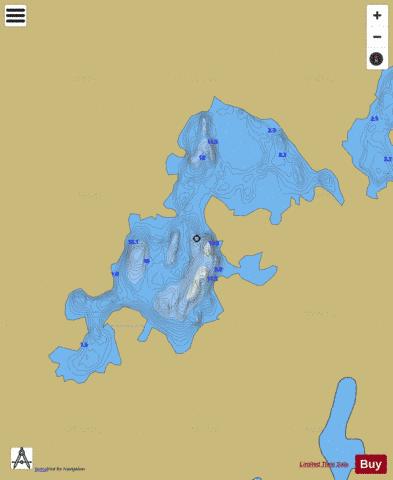 Nasoodery ( Lough ) depth contour Map - i-Boating App
