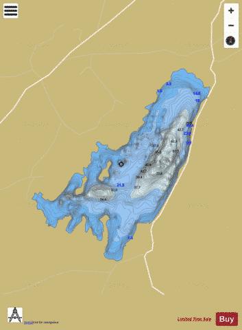 Beltra Lough depth contour Map - i-Boating App