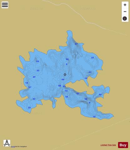 Nacorrussaun ( Lough ) depth contour Map - i-Boating App