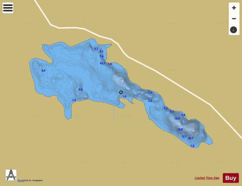 Nambrackmore (Lough) depth contour Map - i-Boating App