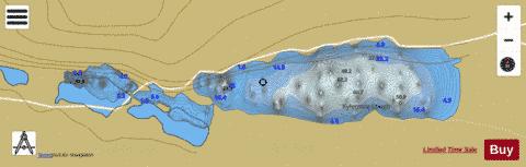 Pollacappul Lough depth contour Map - i-Boating App