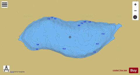 Lougherglass depth contour Map - i-Boating App