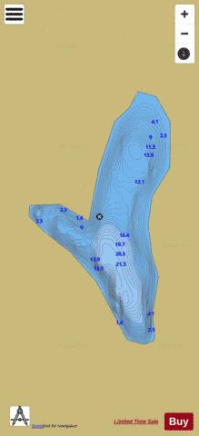Arkedy ( Lough ) depth contour Map - i-Boating App