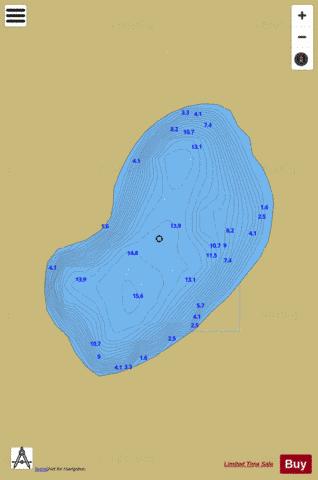 Aghalough depth contour Map - i-Boating App