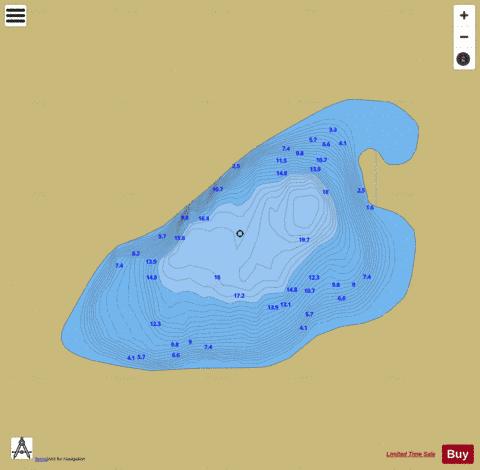 Corconnelly Lough depth contour Map - i-Boating App