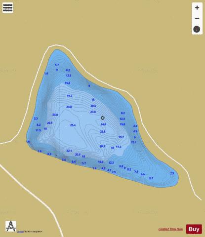 Cornalara Lough depth contour Map - i-Boating App