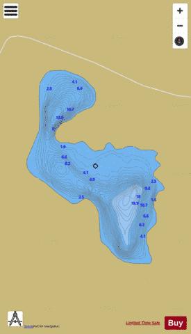 Toome Or Crinkill Lough depth contour Map - i-Boating App