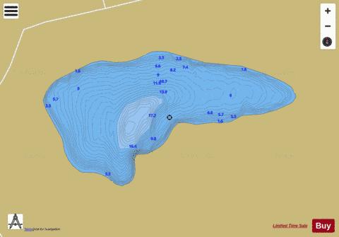 Drumgole Lough depth contour Map - i-Boating App