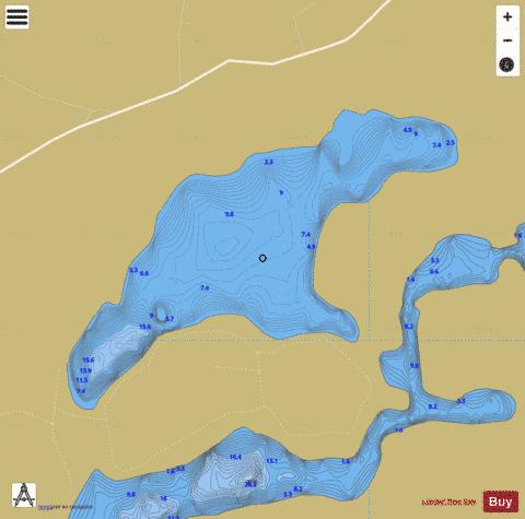 Inner Lough depth contour Map - i-Boating App