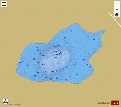 Glencoagh Lough depth contour Map - i-Boating App