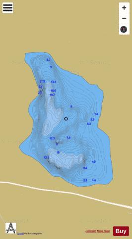 St. Peter's Lough depth contour Map - i-Boating App