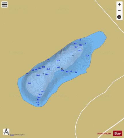 Fallaneas Lough depth contour Map - i-Boating App