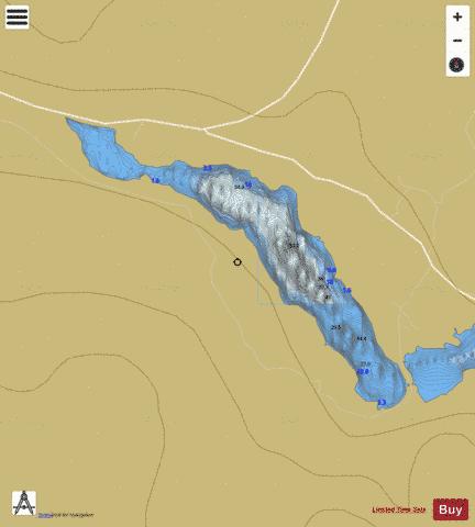 Nacung Upper ( Lough ) depth contour Map - i-Boating App