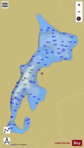 Lake Leita depth contour Map - i-Boating App