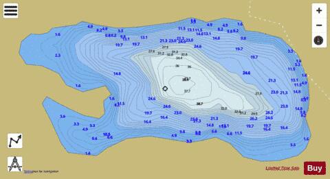 Lake Losere (Eugio) depth contour Map - i-Boating App