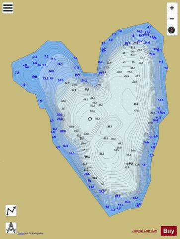 Lake Nero (Valsoera) depth contour Map - i-Boating App