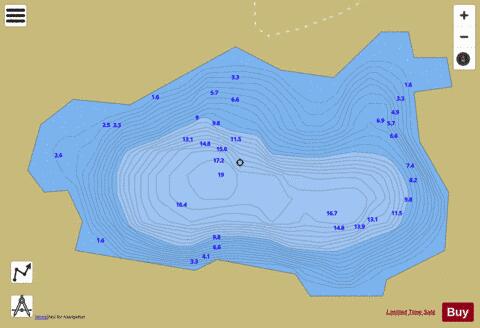 Lake Nero (Miserino) depth contour Map - i-Boating App
