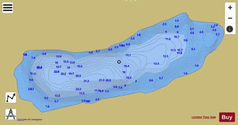Lake Nero (Chalamy) depth contour Map - i-Boating App