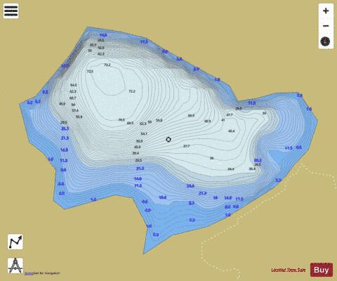 Lake Nero (Leynir) depth contour Map - i-Boating App