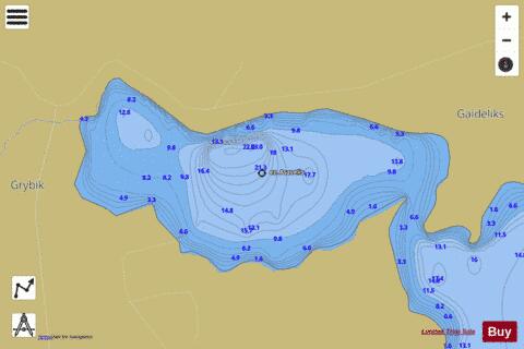 ez. Asavelis depth contour Map - i-Boating App