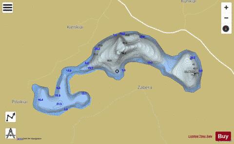 ez. Berza depth contour Map - i-Boating App