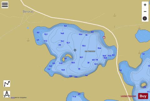 ez. Berzoras depth contour Map - i-Boating App
