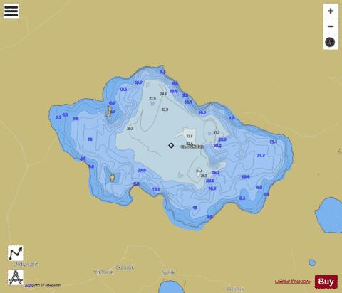 ez. Dukstas depth contour Map - i-Boating App