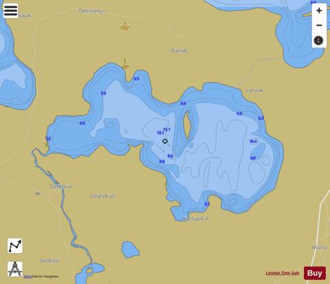 ez. Dysnykstis depth contour Map - i-Boating App