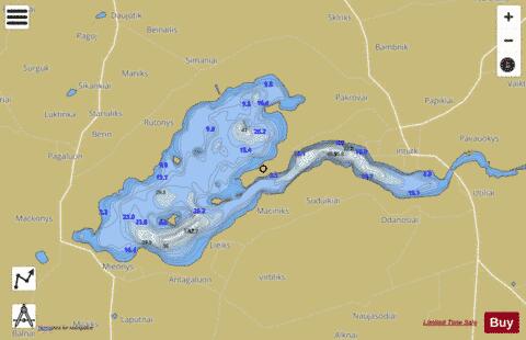 ez. Galuonai depth contour Map - i-Boating App