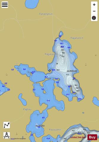 ez. Galuonis depth contour Map - i-Boating App