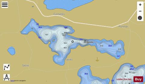 ez. Ilmedas depth contour Map - i-Boating App