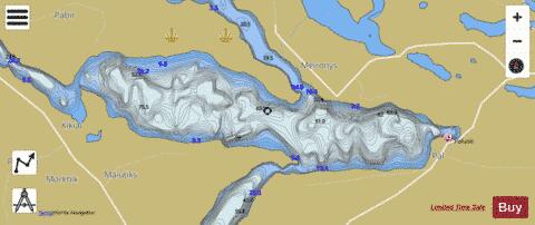 ez. Lusiai depth contour Map - i-Boating App