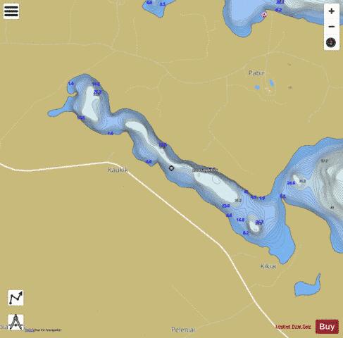 ez. Lusykstis depth contour Map - i-Boating App