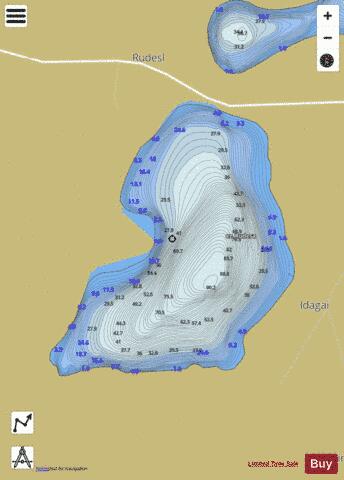 ez. Rudesa depth contour Map - i-Boating App